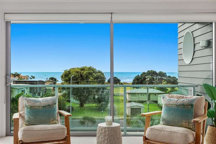 The three-bedroom apartment in the Horizon Apartments in Ohope sold at auction for <img.71m after a bidding war. Photo / Supplied