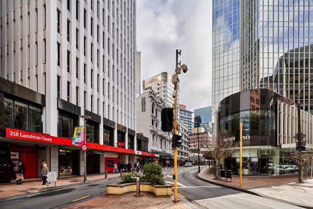 Lambton Quay office with premium signage available