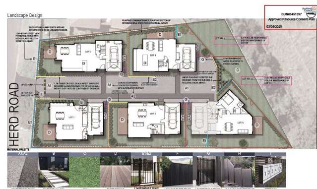 RC Approved for 5 Freestanding Homes