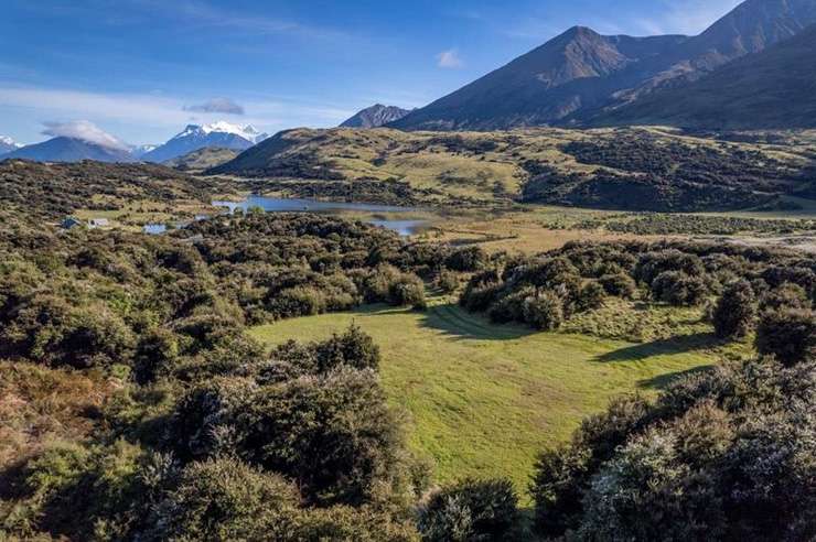 An aerial view of Queenstown