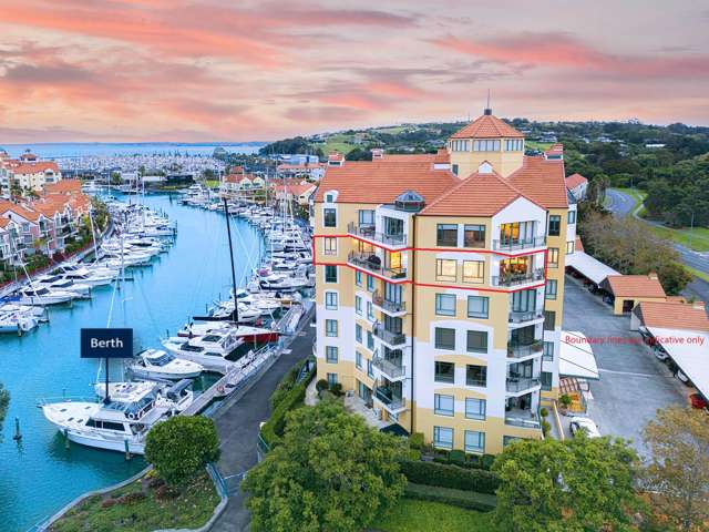 Boating and apartment living at its best!