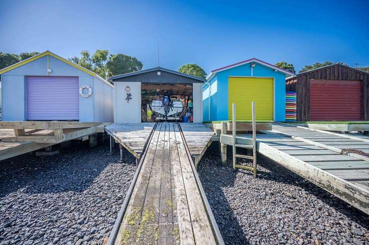 The Duvauchelle boatshed last changed hands in 2008. Photo / Supplied