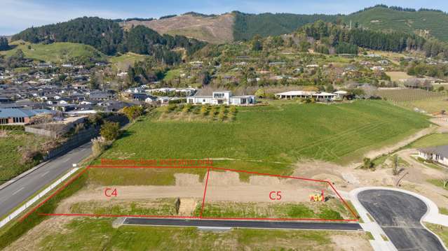 Elevated flat build pads in Hart Rise