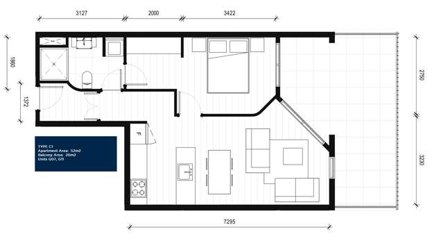 Apartment G07 Maxxus Apartments Kingsland_1