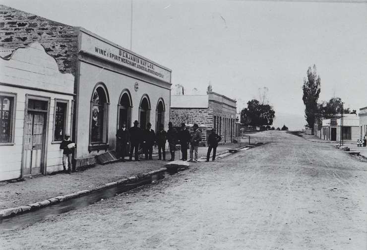 The Olivers precinct is spread over an entire block on Clyde's main street. The 19th-century buildings are heritage protected and home to hospitality and tourism businesses. Photo / Supplied