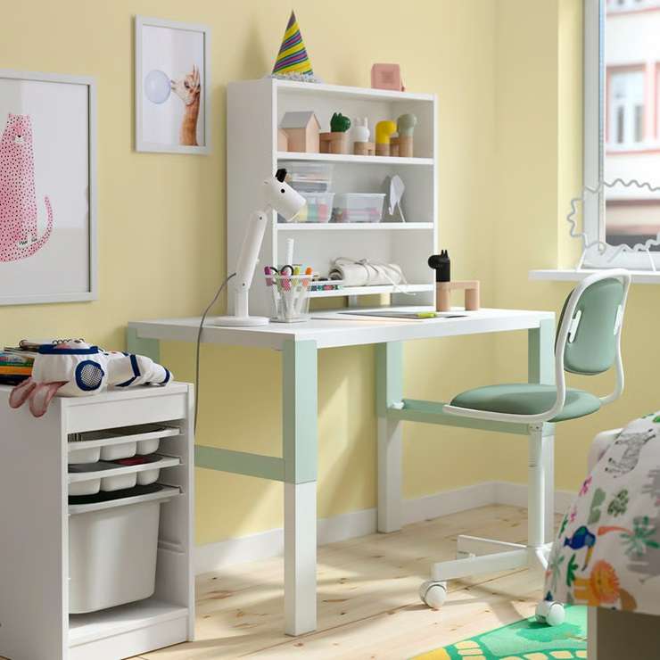 Children’s desks should be adjustable, so they can grow with the user. Artwork / Beth Walsh