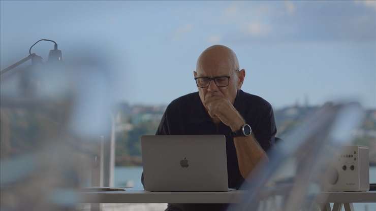 The picturesque boatshed at Auckland's Hobson Bay is often used as a shooting location for David Lomas Investigates. Photo / Supplied