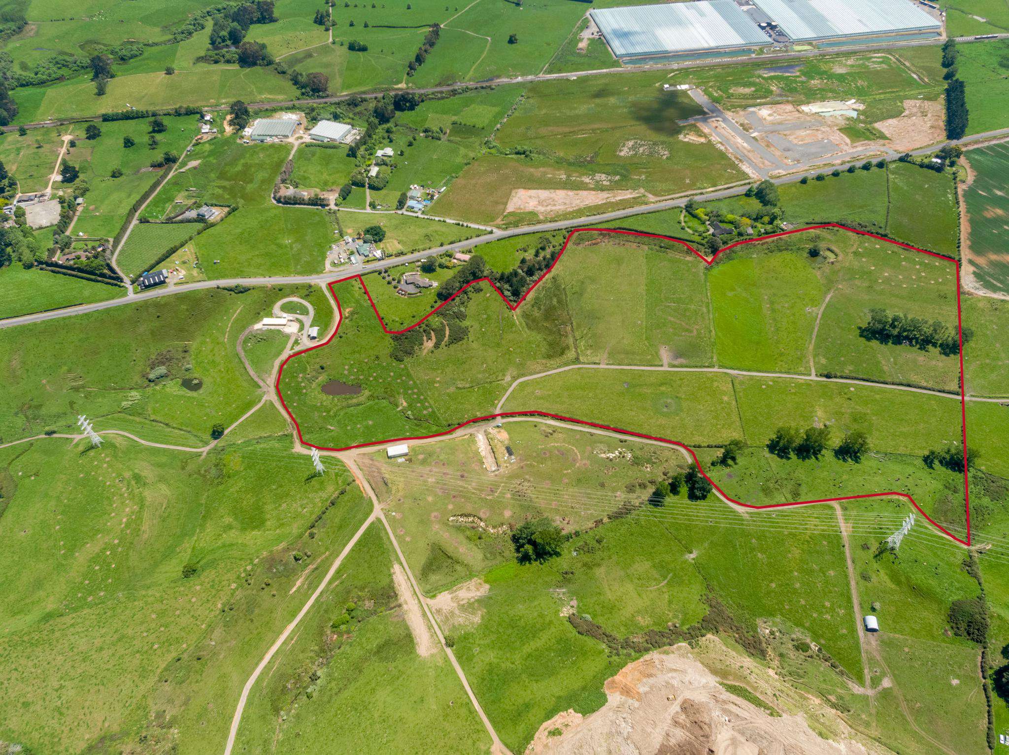 Drury land with favourable development potential