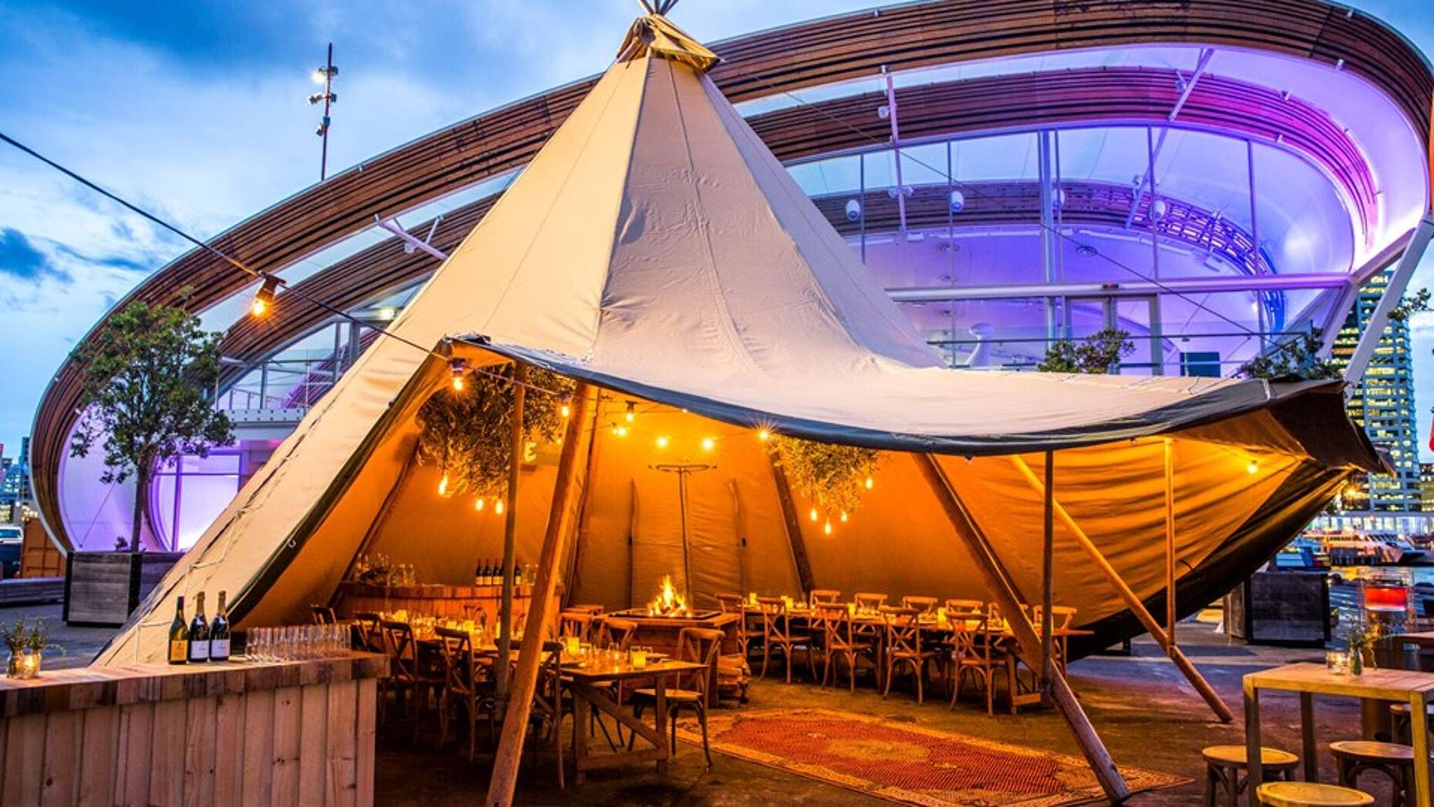 Nordic-style teepee tents are open for business