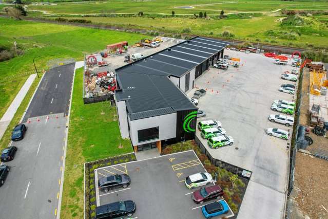 Modern industrial warehouse, offices and yard