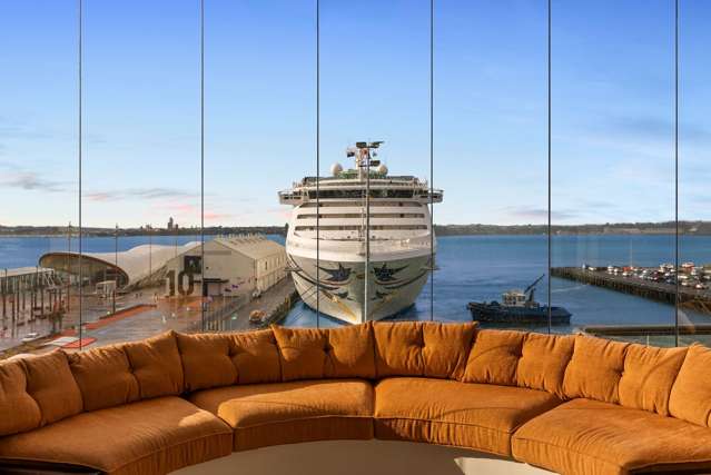 Honey, there’s a cruise ship in our lounge: The Auckland penthouse that’s up for grabs