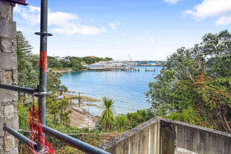 An abandoned shell of a house is up for grabs at 23C Stanley Point Road, in Auckland’s Devonport. Photo / Supplied