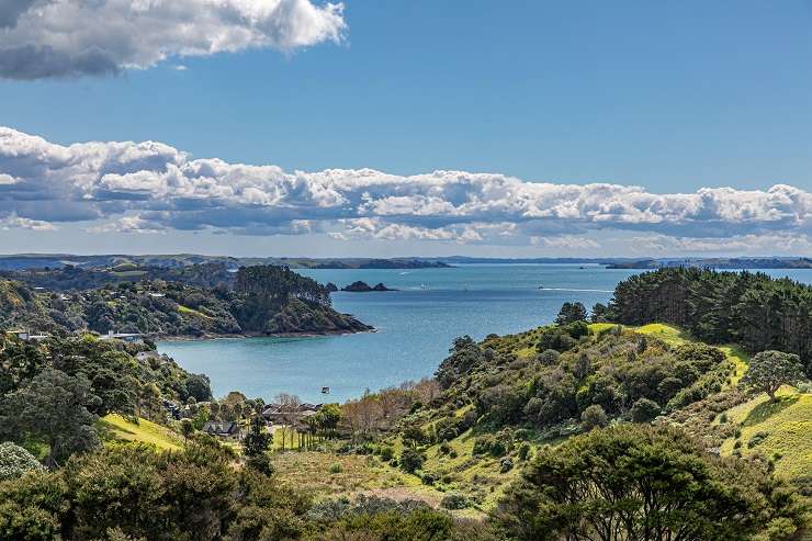 Construction work on a beach-front property on Miro Road, at Waiheke Island's Palm Beach. The 858sqm property was bought in 2020 for <img.22m. Photo / Supplied