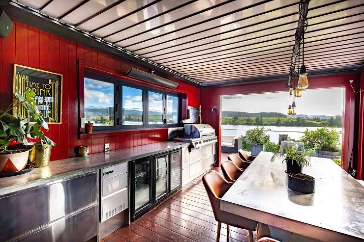 A near new large five-bedroom, two-bathroom property on the lake edge in Mangakino has a price indication of $2.4m. Photo / Supplied