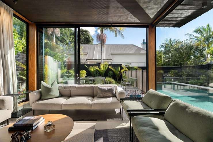Architect Nikki Launder is selling the striking five-bedroom house she designed for her family at 32 Edgars Road, in Auckland’s Westmere. Photo / Supplied