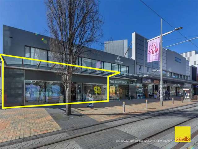 Prominent Christchurch CBD Retail Tenancy