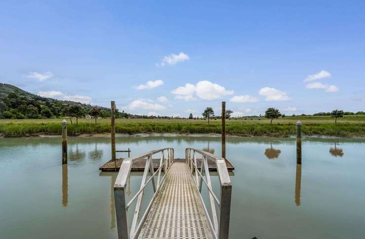 Submarine inventor Hugh Fulton is selling his sprawling riverside estate at 113 North Road, in Auckland's Clevedon. Photo / Supplied