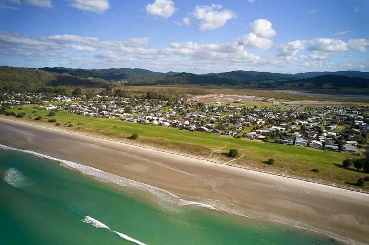 Omaha, on Auckland's northern fringe, is popular with wealthy holiday home buyers. Photo / Fiona Goodall