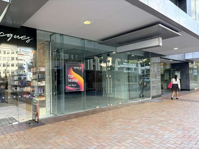 Large format retail on Lambton Quay