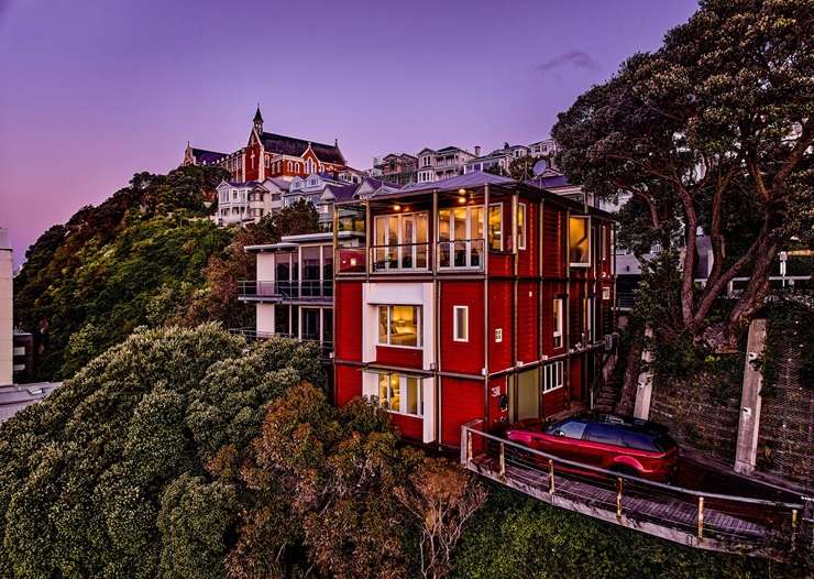 The one-bedroom lighthouse for sale at 326 The Esplanade, Island Bay, Wellington. Photo / Supplied