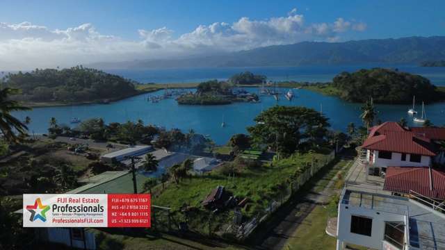 OCEANVIEW FREEHOLD LAND with Nawi Island Superyacht Marina Outlook overlooking Savusavu Town in FIJI!