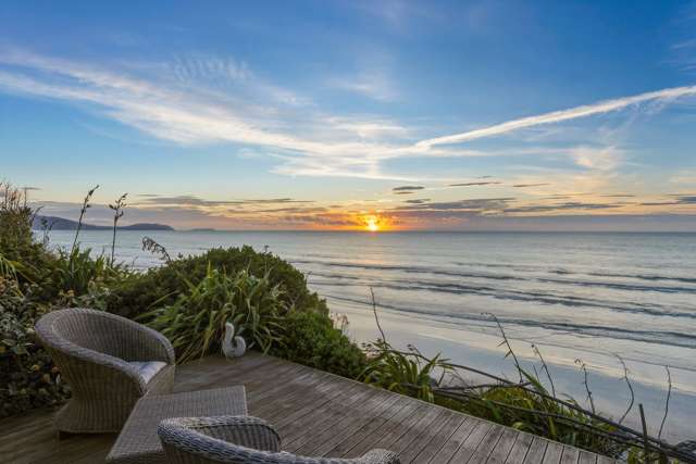 Exceptionally beachfront. Raumati South front row