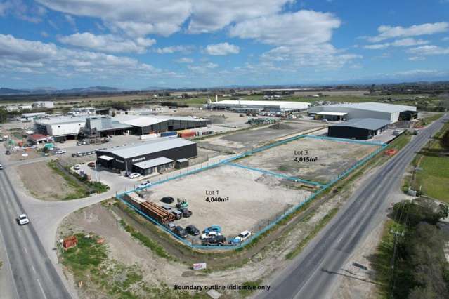 2 x 4000m² Industrial Sections Available