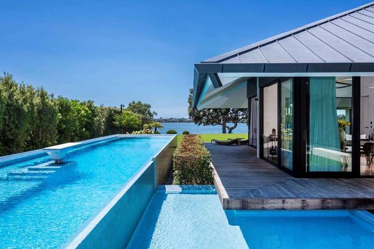 An architecturally designed five-bedroom home on Seacliffe Avenue was recently sold by Breakers owner Marc Mitchell. Photo / Supplied