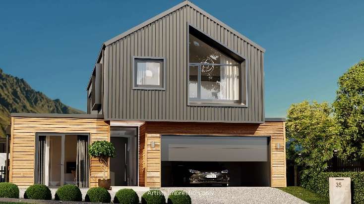 A passive house designed by Barefoot Architecture is for sale at 123 Valley Road, in Waimauku, Rodney. Photo / Supplied