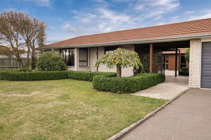 On the market for $899,000-plus in the Ashburton suburb of Allenton is a four-bedroom character home at 56 Belt Road. Photo / Supplied