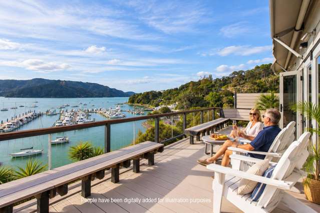 WHANGAROA HARBOUR WATERFRONT ICON -