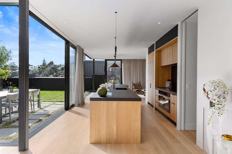 The four-bedroom new-build home on Fife Street, in Westmere, Auckland, was designed by Studio John Irving Architects. Photo / Supplied