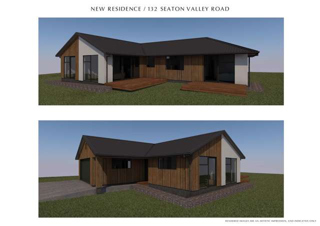 4 Bed, 2 bathroom Build Option on 2980sqm site