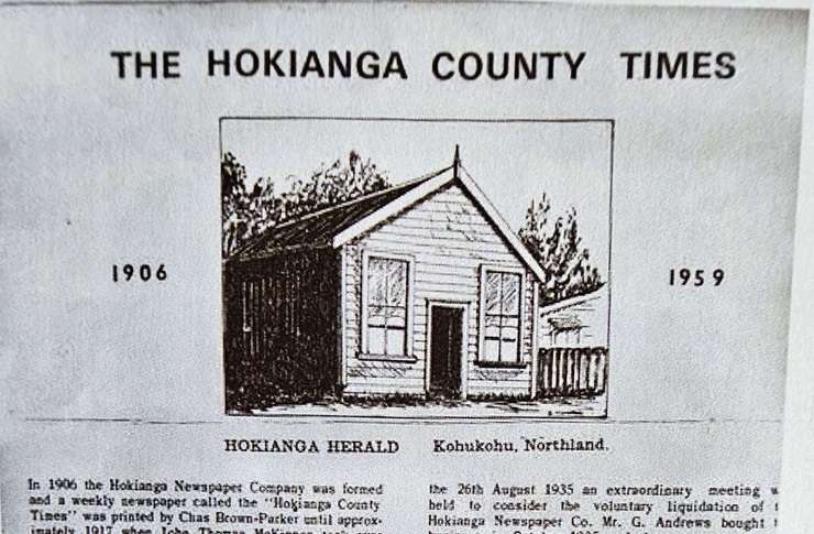 The former Hokianga Herald building is in the process of being restored. Photo / Supplied