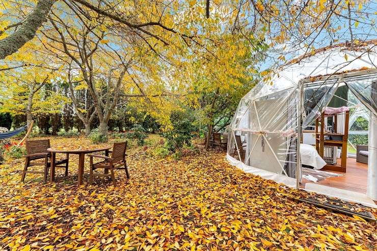 The aptly named English Cherry Tree Manor, in Tamahere, Waikato, is up for grabs. Photo / Supplied