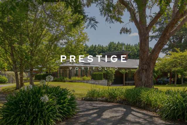 Architectural masterpiece in a private sanctuary