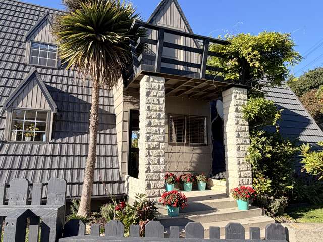 Three levels of family living with ocean views