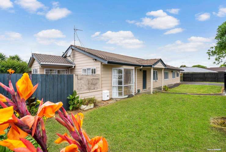 A five-bedroom home on a large section on Fellbrook Street, in Manurewa, Auckland, attracted five registered bidders at its auction. Photo / Supplied