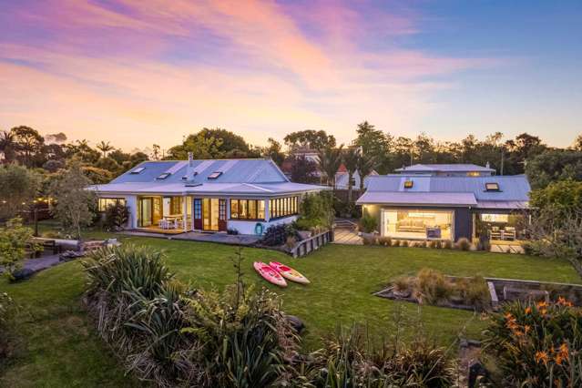 Coastal Waterfront Residence with Cottage & Studio