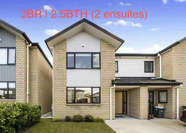 Low maintenance, 3 bedrooms, 2 Ensuites