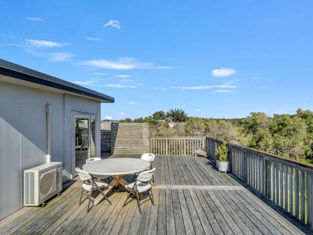 Beach, deck and views