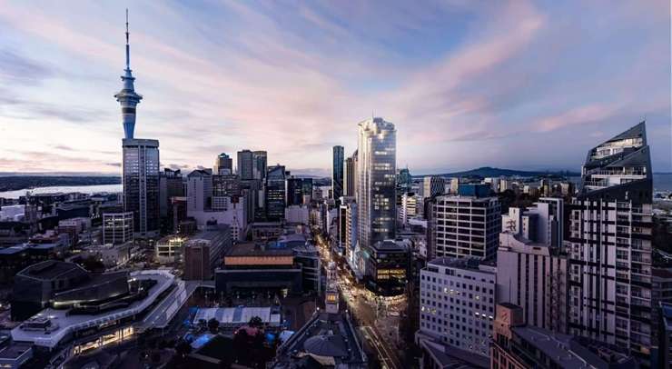 The 1638sqm site on Auckland's Queen Street lies behind wooden hoardings and will be familiar to Auckland commuters. Photo / Supplied
