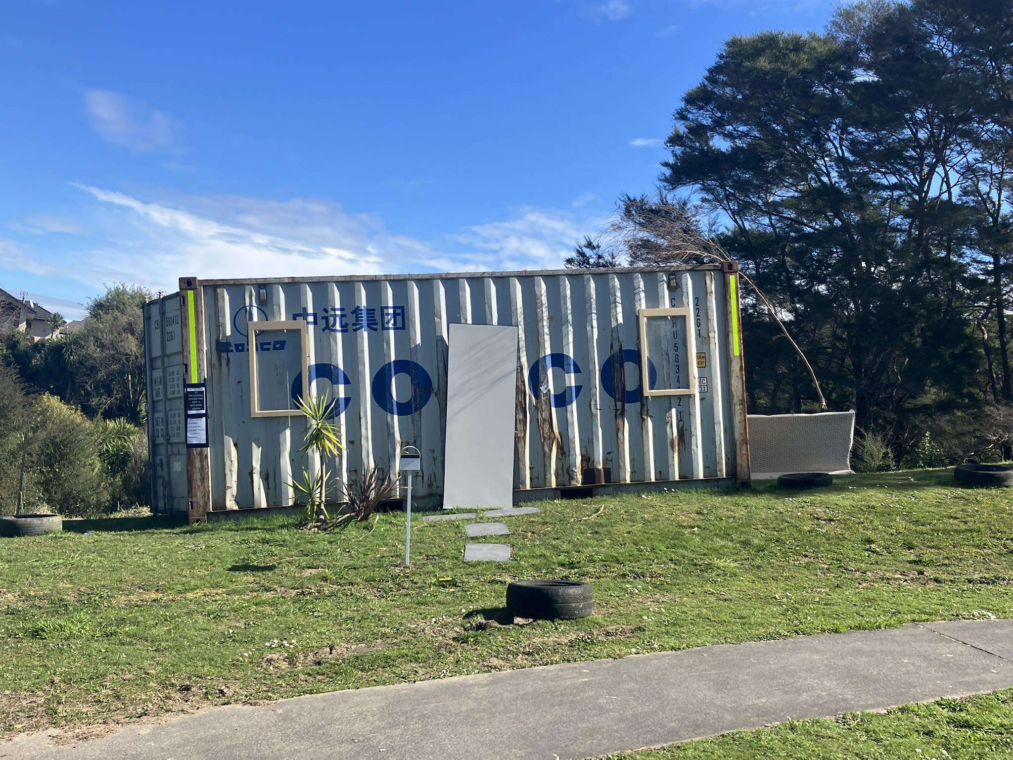 Several Flagstaff residents have complained about the container, which arrived on the section at the end of June. Photo / Nikki Preston