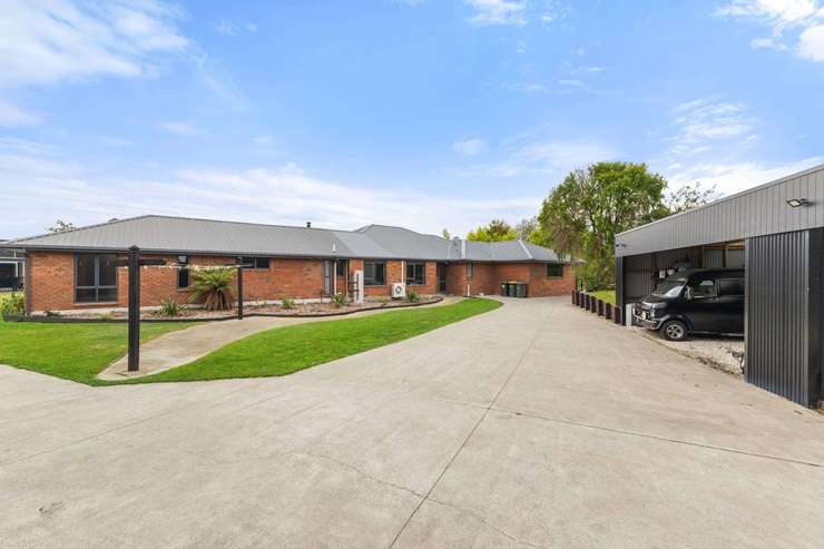 The seven-bedroom home for sale at 29 Waterbridge Way, in Rolleston, Selwyn. Photo / Supplied