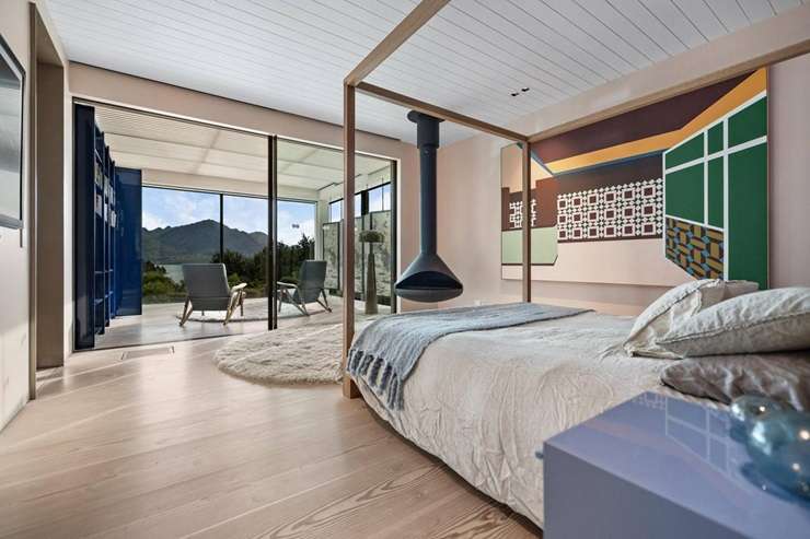 The five-bedroom designer home for sale at 4 Fishermans Lane, in Mount Creighton, Queenstown. Photo / Supplied