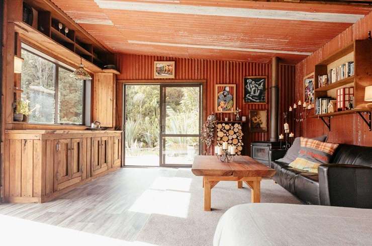 David Mooyman's one-bedroom bolthole at 4 Jackson Place, in Kūmara Junction, Westland, is looking for a buyer with $399,000-plus to spend. Photo / Supplied