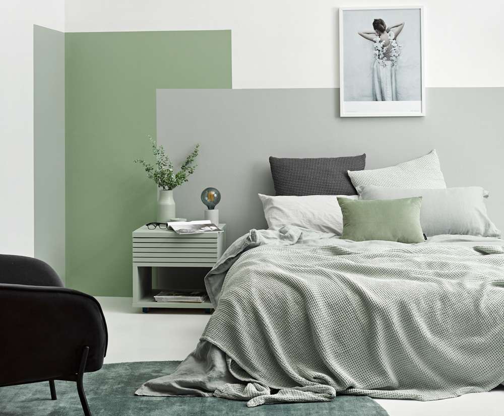 Soft sage-like shades have taken over interiors.