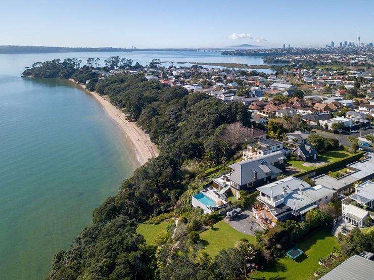 The renovated four-bedroom home, complete with a striking swimming pool, has been in the same hands for 11 years. Photo / Supplied