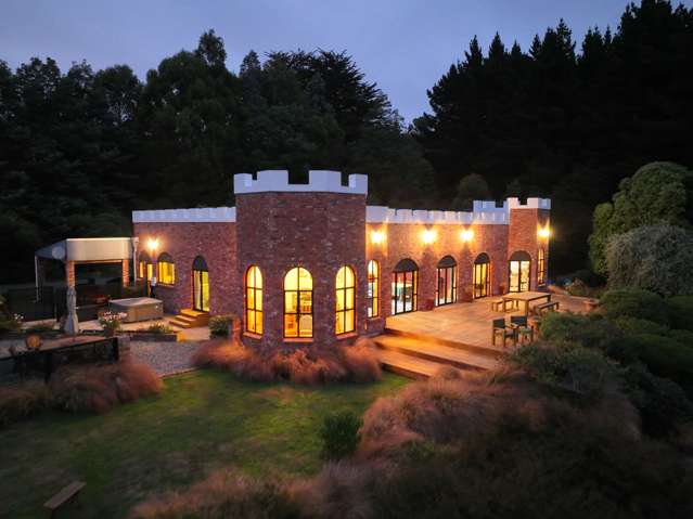 Dunedin’s secret castle for sale: How husband turned lifestyle block into medieval fortress