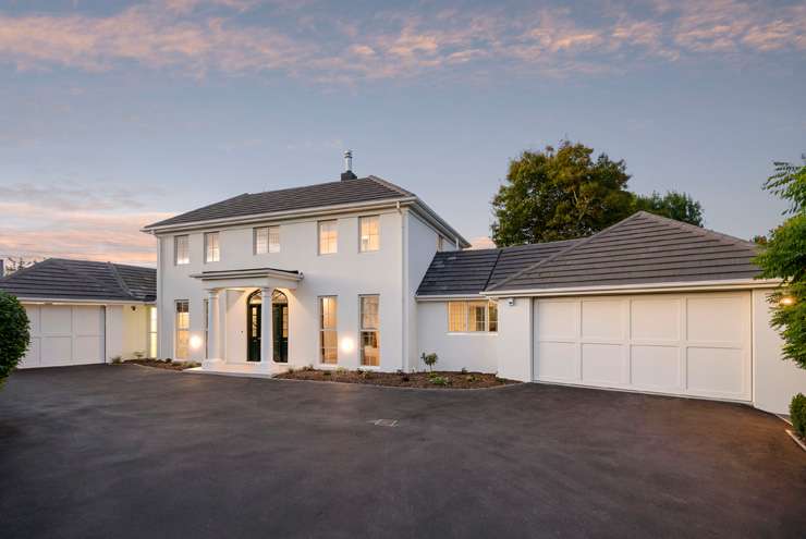 The large, modern home on Westall Lane is the most expensive property to sell in Avonhead. Photo / Supplied